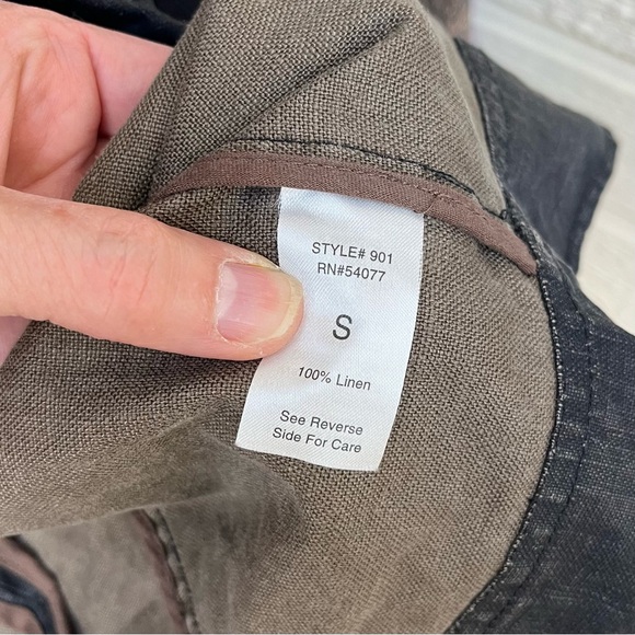 CAbi Waxed Linen Moto Jacket in Sz S - Picture 4 of 13